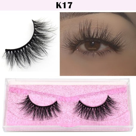 Visofree Eyelashes 3D Mink Lashes natural handmade volume soft lashes long eyelash extension real mink eyelash for makeup E01