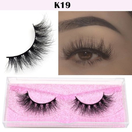 Visofree Eyelashes 3D Mink Lashes natural handmade volume soft lashes long eyelash extension real mink eyelash for makeup E01