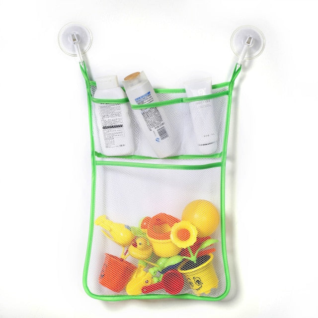 Baby Toy Mesh Bag Bath Bathtub Doll Organizer Suction Bathroom Bath Toy Stuff Net Baby Kids Bath Bathtub Toy Bath Game Bag Kids