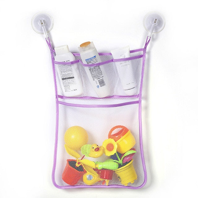 Baby Toy Mesh Bag Bath Bathtub Doll Organizer Suction Bathroom Bath Toy Stuff Net Baby Kids Bath Bathtub Toy Bath Game Bag Kids