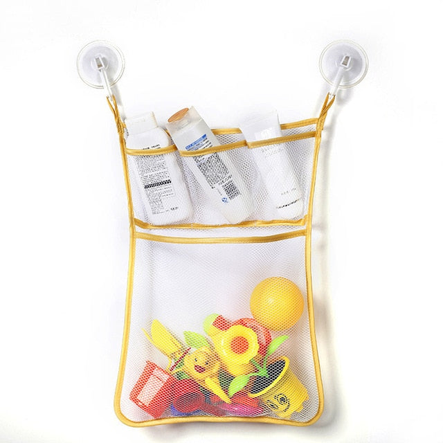 Baby Toy Mesh Bag Bath Bathtub Doll Organizer Suction Bathroom Bath Toy Stuff Net Baby Kids Bath Bathtub Toy Bath Game Bag Kids