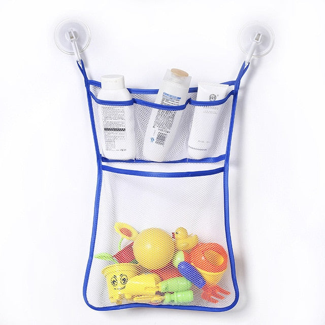 Baby Toy Mesh Bag Bath Bathtub Doll Organizer Suction Bathroom Bath Toy Stuff Net Baby Kids Bath Bathtub Toy Bath Game Bag Kids