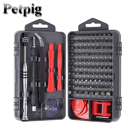 Hand Tool Set 115 in 1 Screwdriver Set Magnetic Screwdriver Bit Torx Multi Mobile Phone Repair Tools Kit Electronic Device