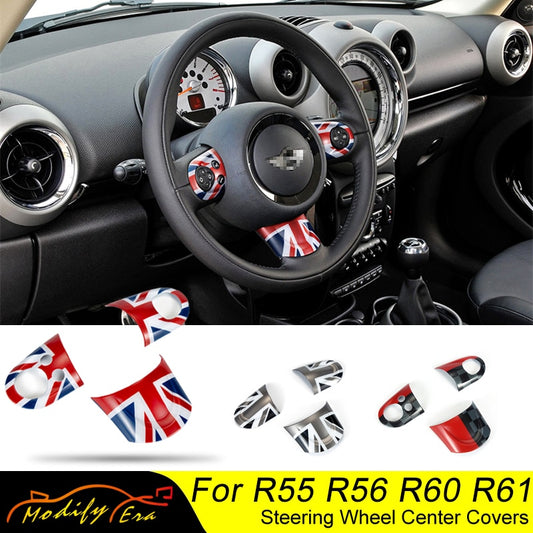 For Mini Cooper Steering Wheel Cover Interior Decoration Accessories Stickers for R55 R56 R57 R58 R59 R60 JCW Clubman Countryman