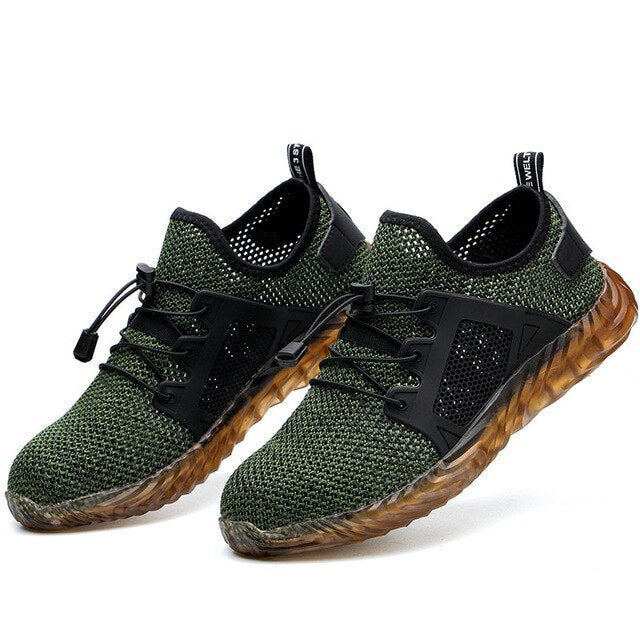Women and Men's Steel Toe Work Safety Shoes Breathable Sneakers Puncture Proof Boots Comfortable Industrial Shoes for Men