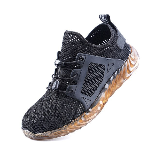 Women and Men's Steel Toe Work Safety Shoes Breathable Sneakers Puncture Proof Boots Comfortable Industrial Shoes for Men
