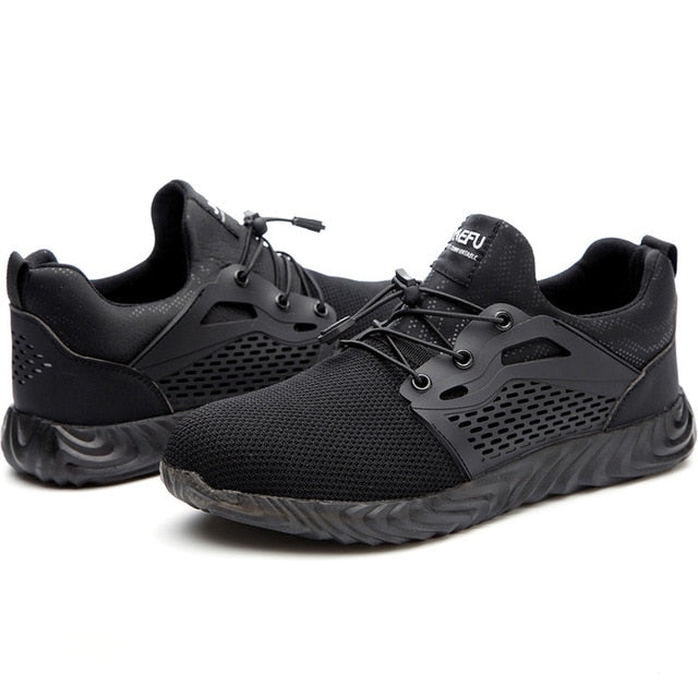 Women and Men's Steel Toe Work Safety Shoes Breathable Sneakers Puncture Proof Boots Comfortable Industrial Shoes for Men