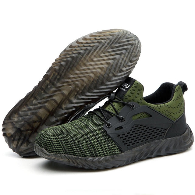 Women and Men's Steel Toe Work Safety Shoes Breathable Sneakers Puncture Proof Boots Comfortable Industrial Shoes for Men