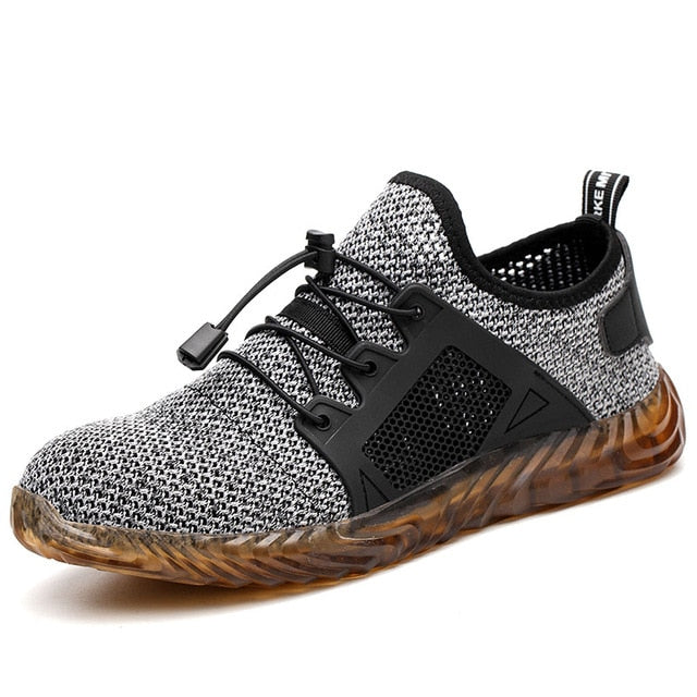 Women and Men's Steel Toe Work Safety Shoes Breathable Sneakers Puncture Proof Boots Comfortable Industrial Shoes for Men