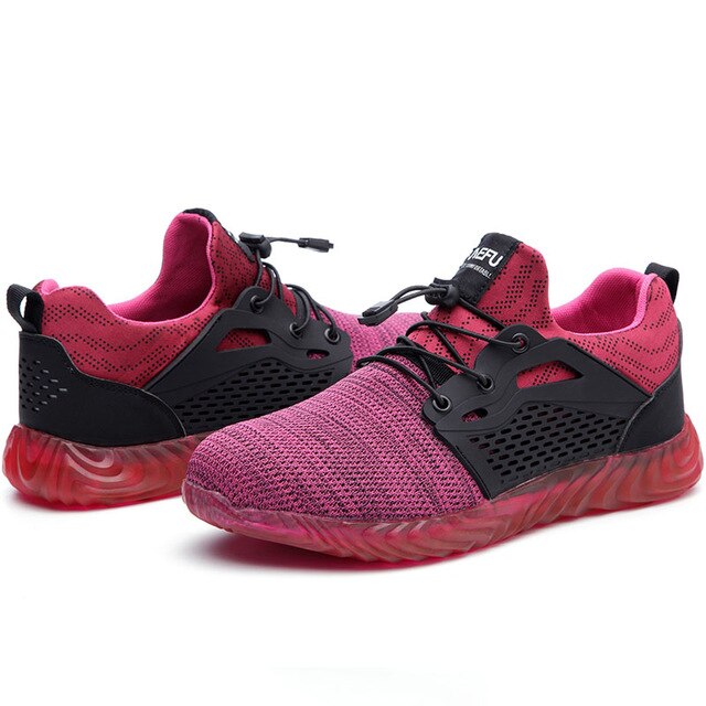 Women and Men's Steel Toe Work Safety Shoes Breathable Sneakers Puncture Proof Boots Comfortable Industrial Shoes for Men