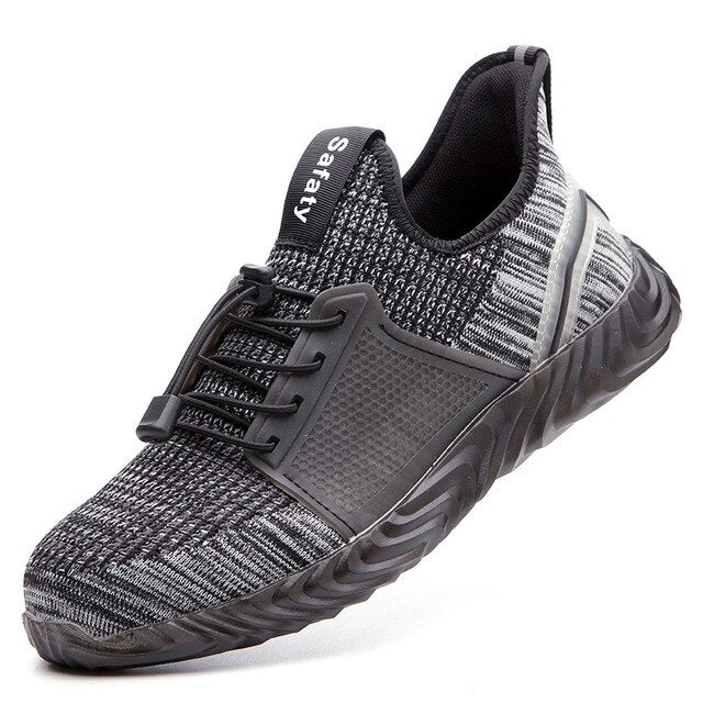 Women and Men's Steel Toe Work Safety Shoes Breathable Sneakers Puncture Proof Boots Comfortable Industrial Shoes for Men