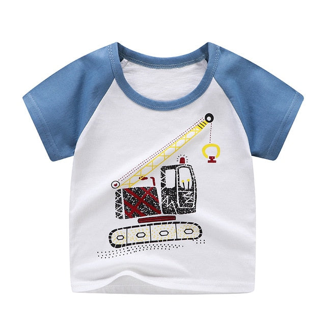 Unini-yun New Summer Baby T Shirt for Girls Kids Clothes Short Sleeve Cartoon T-Shirt Baby Girl Tops Tee Toddler Girl Clothes