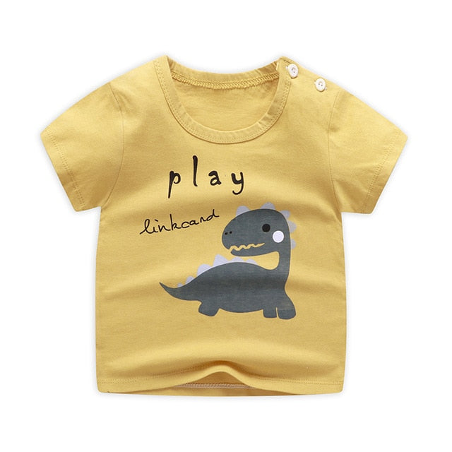 Unini-yun New Summer Baby T Shirt for Girls Kids Clothes Short Sleeve Cartoon T-Shirt Baby Girl Tops Tee Toddler Girl Clothes