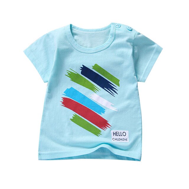 Unini-yun New Summer Baby T Shirt for Girls Kids Clothes Short Sleeve Cartoon T-Shirt Baby Girl Tops Tee Toddler Girl Clothes