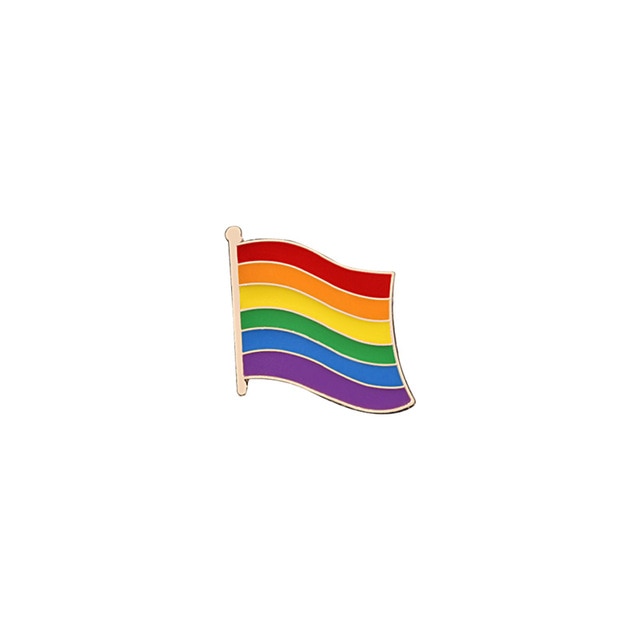 9 Style LGBT Design Rainbow Creative Heart Yeh Finger Pin Brooch Metal Pins Badge Denim Enamel Lapel Jewelry Gift women unsix