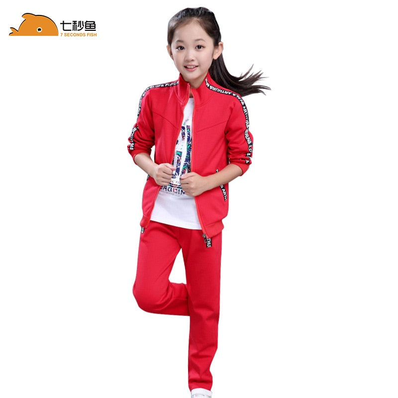 kids clothes 2020 girls clothing sets 4-15 girl outfits two piece  sport sets  girls spring clothing set  kids training suit