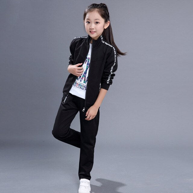 kids clothes 2020 girls clothing sets 4-15 girl outfits two piece  sport sets  girls spring clothing set  kids training suit