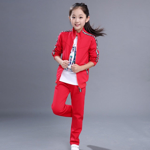 kids clothes 2020 girls clothing sets 4-15 girl outfits two piece  sport sets  girls spring clothing set  kids training suit