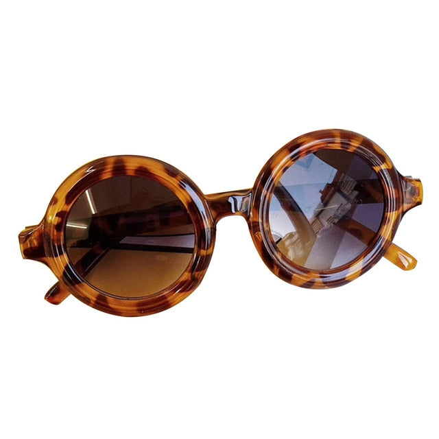 6 Colors Toddler Kid Sunglasses Boy Girl Solid Leopard Fashion Sun Glasses Kid Eyeglasses Beach Eyewear
