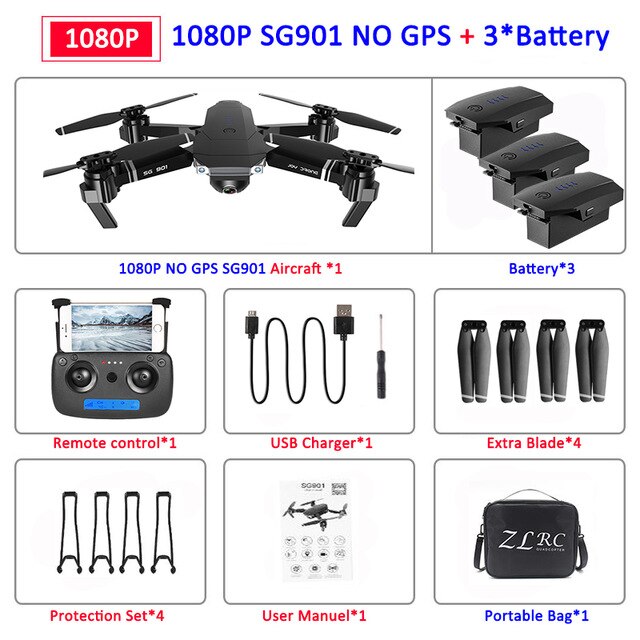 SG907 GPS Drone with Camera 4K 5G Wifi RC Quadcopter Optical Flow Foldable Mini Dron 1080P HD Camera Drone VS E520S E58 XS812
