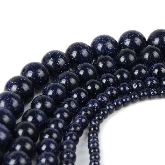 Chanfar 4 6 8 10 12mm Natural Stone Beads Black Lava Tiger Eye Bulk Loose Stone Beads For DIY Making Bracelet Necklace Jewelry