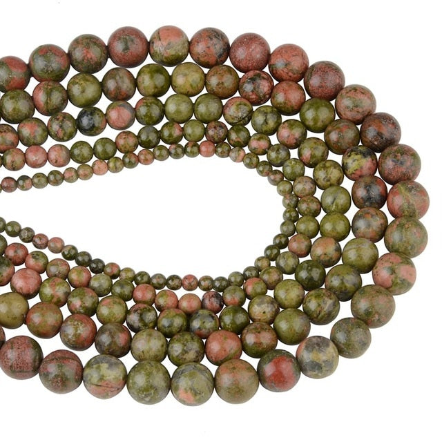 Chanfar 4 6 8 10 12mm Natural Stone Beads Black Lava Tiger Eye Bulk Loose Stone Beads For DIY Making Bracelet Necklace Jewelry