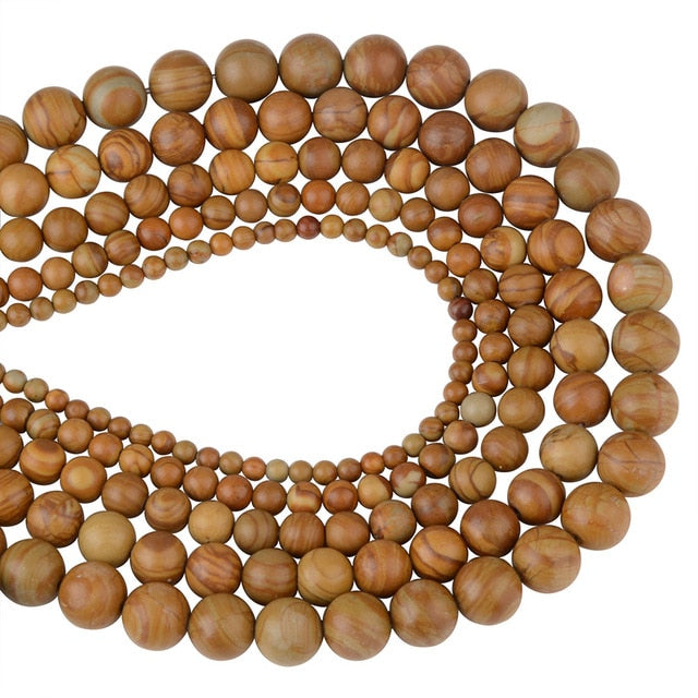 Chanfar 4 6 8 10 12mm Natural Stone Beads Black Lava Tiger Eye Bulk Loose Stone Beads For DIY Making Bracelet Necklace Jewelry