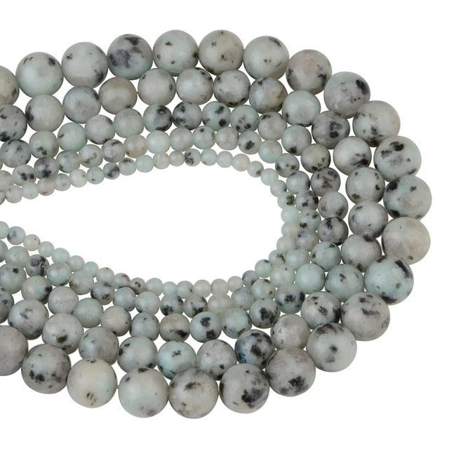 Chanfar 4 6 8 10 12mm Natural Stone Beads Black Lava Tiger Eye Bulk Loose Stone Beads For DIY Making Bracelet Necklace Jewelry