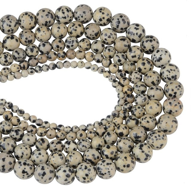 Chanfar 4 6 8 10 12mm Natural Stone Beads Black Lava Tiger Eye Bulk Loose Stone Beads For DIY Making Bracelet Necklace Jewelry