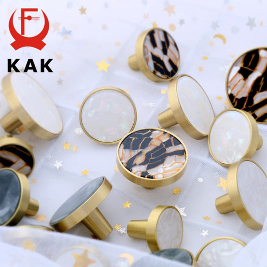 KAK Brass Hooks Shell Nordic Pastoral Gold Cabinet Knobs Bathroom  Kitchen Hallway Clothes Wall Hangings Hooks Furniture Knobs