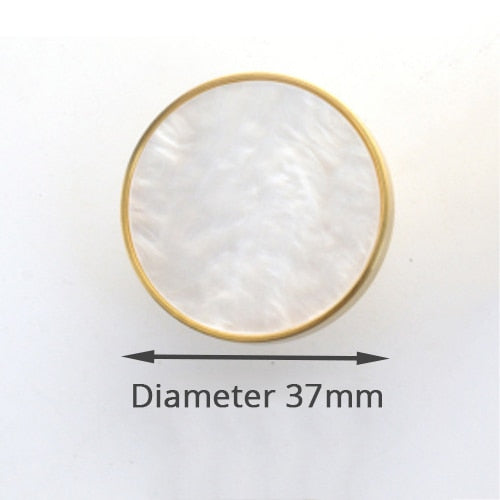 KAK Brass Hooks Shell Nordic Pastoral Gold Cabinet Knobs Bathroom  Kitchen Hallway Clothes Wall Hangings Hooks Furniture Knobs