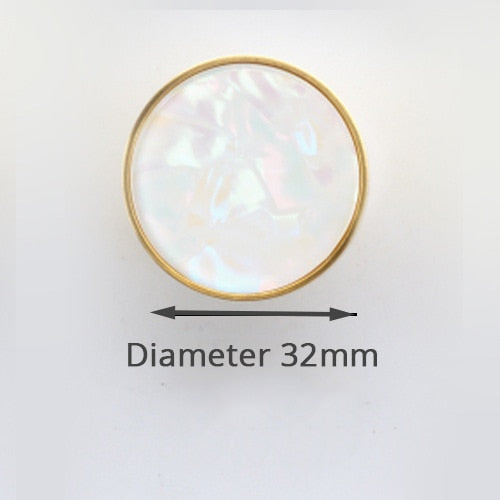 KAK Brass Hooks Shell Nordic Pastoral Gold Cabinet Knobs Bathroom  Kitchen Hallway Clothes Wall Hangings Hooks Furniture Knobs