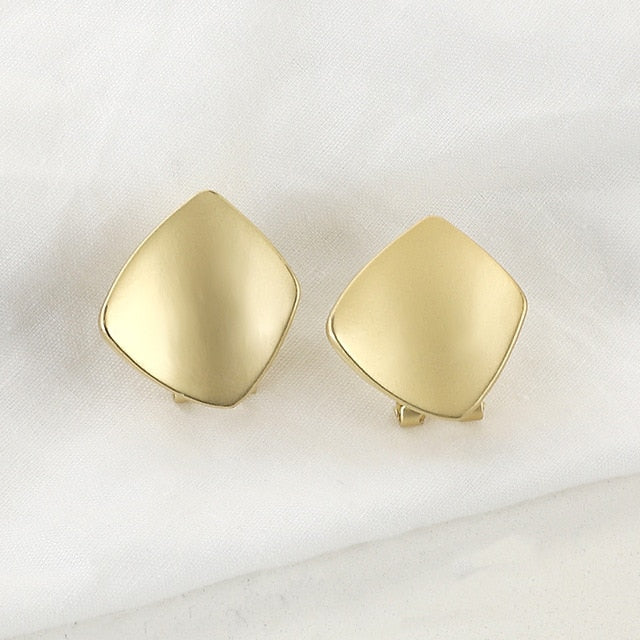 AENSOA Fashion Metal Statement Earrings 2020 Gold Color Geometric Earrings For Women Hanging Dangle Earring Earring Jewelry