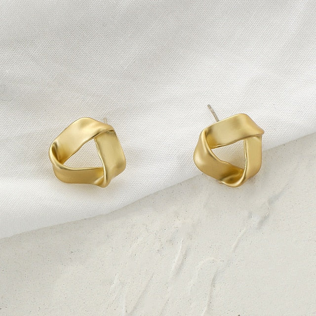AENSOA Fashion Metal Statement Earrings 2020 Gold Color Geometric Earrings For Women Hanging Dangle Earring Earring Jewelry