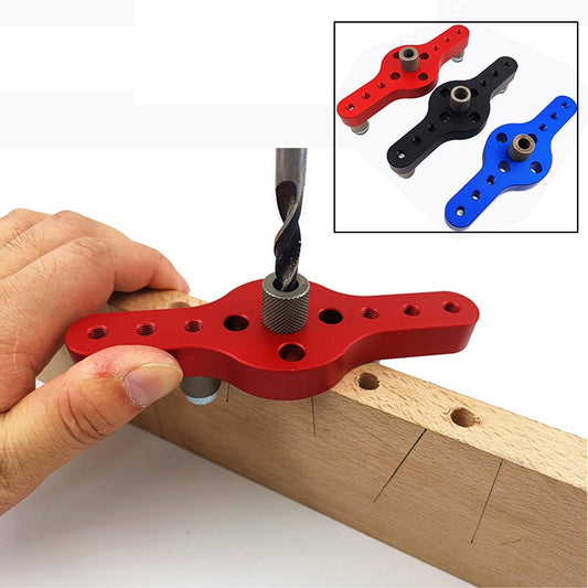 Vertical Pocket Hole Jig 6/8/10mm Woodworking Drilling Locator Wood Dowelling Self Centering Drill Guide Kit Hole Puncher