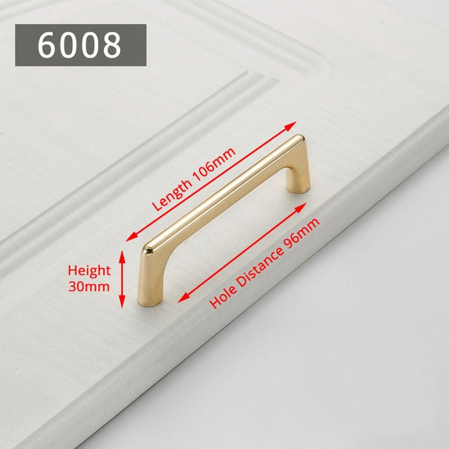 KAK Zinc Alloy Pearl Gold Cabinet Knobs Kitchen Door Handles Drawer Cupboard Door Handle Cabinet Handles for Furniture Hardware