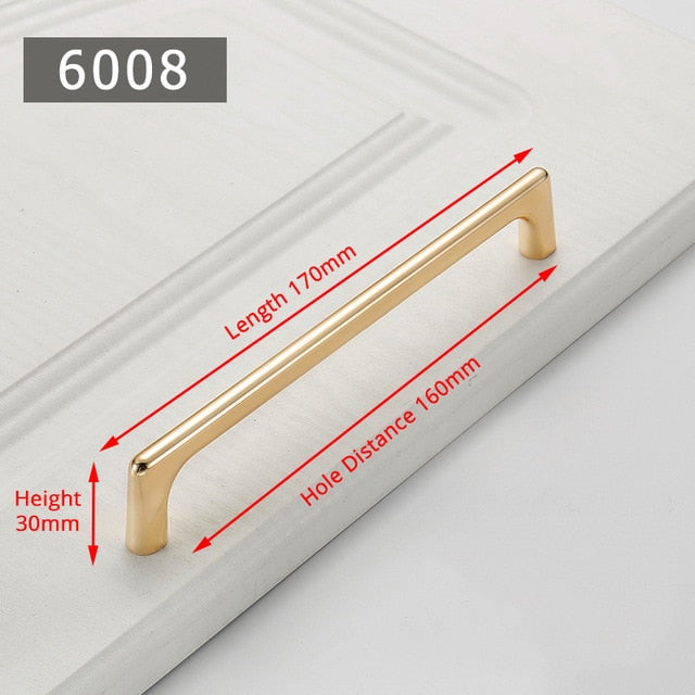 KAK Zinc Alloy Pearl Gold Cabinet Knobs Kitchen Door Handles Drawer Cupboard Door Handle Cabinet Handles for Furniture Hardware