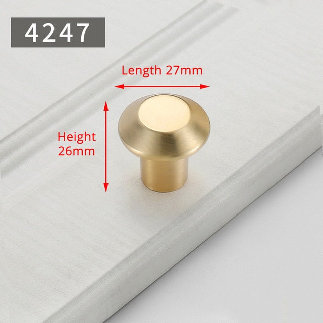 KAK Zinc Alloy Pearl Gold Cabinet Knobs Kitchen Door Handles Drawer Cupboard Door Handle Cabinet Handles for Furniture Hardware