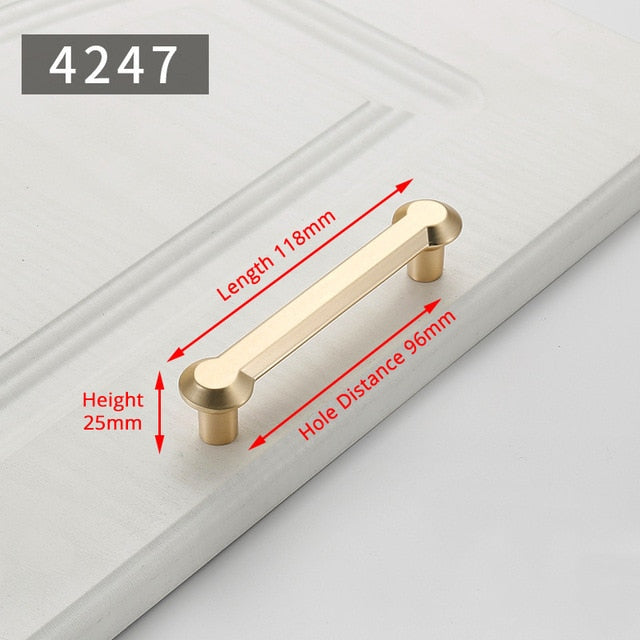 KAK Zinc Alloy Pearl Gold Cabinet Knobs Kitchen Door Handles Drawer Cupboard Door Handle Cabinet Handles for Furniture Hardware