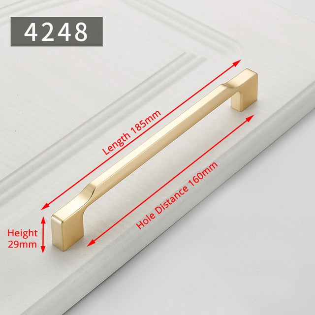 KAK Zinc Alloy Pearl Gold Cabinet Knobs Kitchen Door Handles Drawer Cupboard Door Handle Cabinet Handles for Furniture Hardware