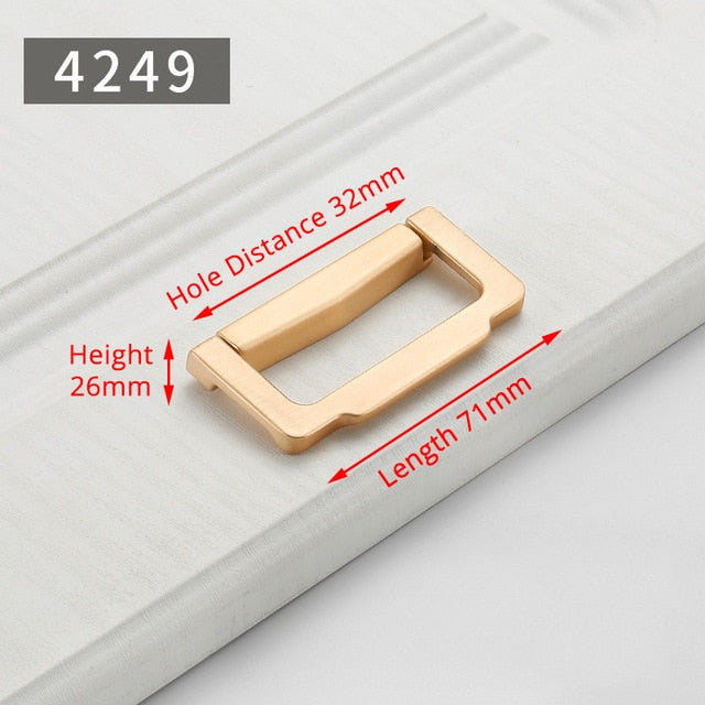 KAK Zinc Alloy Pearl Gold Cabinet Knobs Kitchen Door Handles Drawer Cupboard Door Handle Cabinet Handles for Furniture Hardware