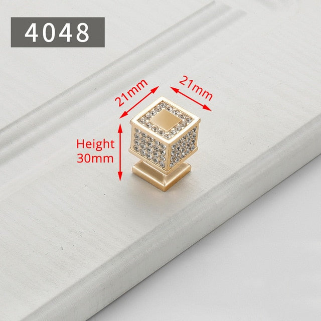 KAK Zinc Alloy Pearl Gold Cabinet Knobs Kitchen Door Handles Drawer Cupboard Door Handle Cabinet Handles for Furniture Hardware