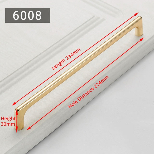 KAK Zinc Alloy Pearl Gold Cabinet Knobs Kitchen Door Handles Drawer Cupboard Door Handle Cabinet Handles for Furniture Hardware