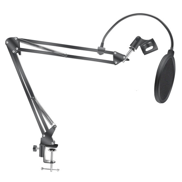 Scissor Arm Stand For Bm800 Microphone Stand With A Spider Cantilever Bracket Universal Shock Mount Mic Holder