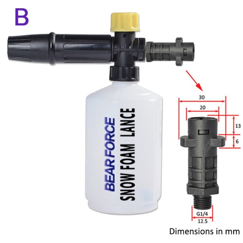 Car Wash Foam Gun Nozzle foam cannon foam generator for Karcher Kranzle Interskol Elitech Huter Gerni Stihl High Pressure Washer