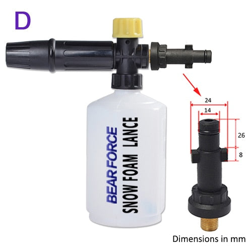 Car Wash Foam Gun Nozzle foam cannon foam generator for Karcher Kranzle Interskol Elitech Huter Gerni Stihl High Pressure Washer