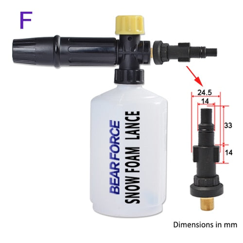 Car Wash Foam Gun Nozzle foam cannon foam generator for Karcher Kranzle Interskol Elitech Huter Gerni Stihl High Pressure Washer