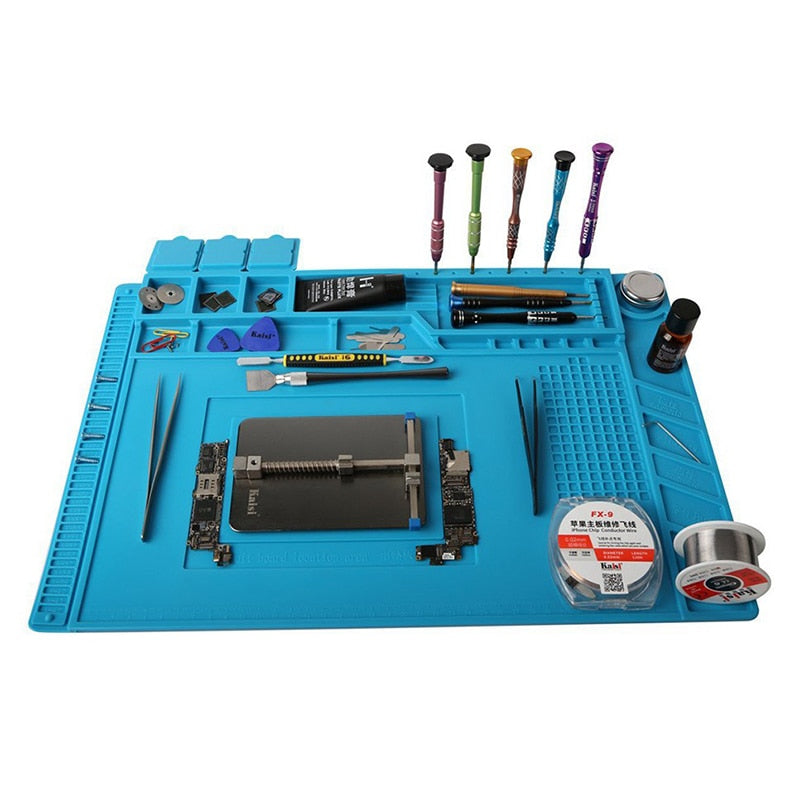 ESD Heat Insulation Working mat Soldering Station Iron Phone Computer Repair Mat Magnetic Heat-resistant BGA Insulator Platform