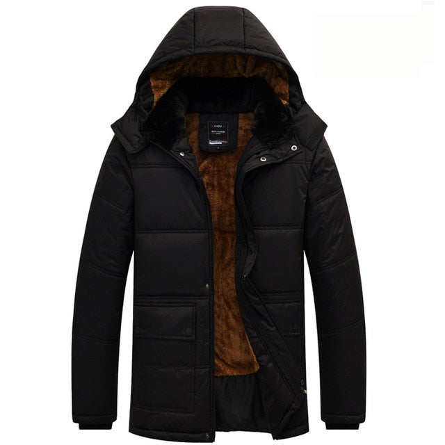 2020 New Men Jacket Coats Thicken Warm Winter Windproof Jackets Casual Mens Down Parka Hooded Outwear Cotton-padded Jacket
