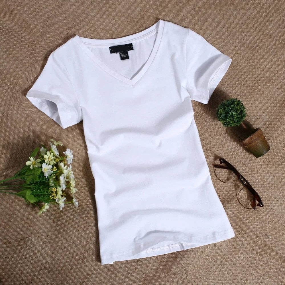 MRMT 2020 Women's T Shirt Women Short Sleeved Slim Solid Color Womens Simple Tee T-Shirt For Female Tshirt